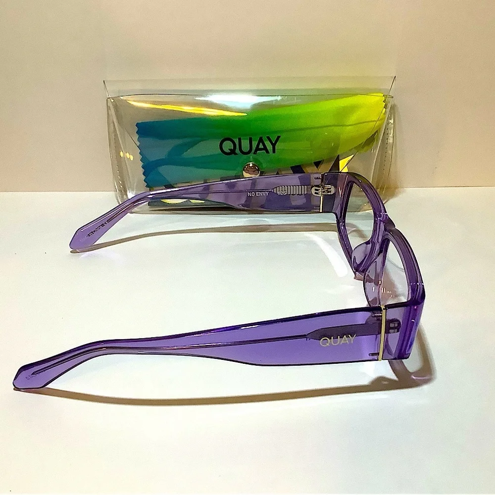 Quay Australia No Envy Blue Light Blocking Glasses New - Picture 2 of 4